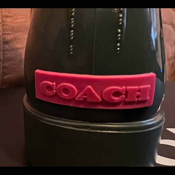 Coach Rubber Rain Bootie, Green, 7 - Picture 6 of 7